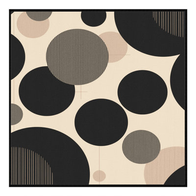 Machine Washable Pavla Modern Geometric Rug in Black – Black Binding