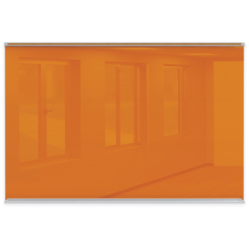 Tableau magnétique mural Liso,, 48 po x 72 po, Orange