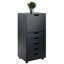 19.21'' Wide 5 -Drawer Mobile File Cabinet-1813656146