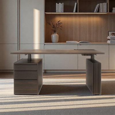 Height-adjustable desk for home office use