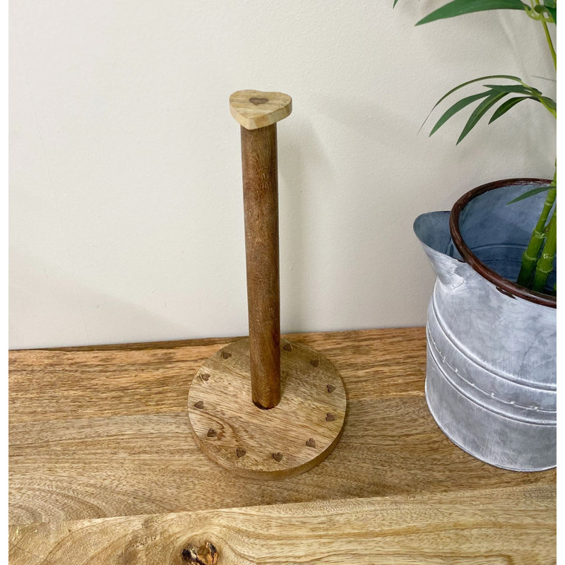 Wood Freestanding Paper Towel Holder