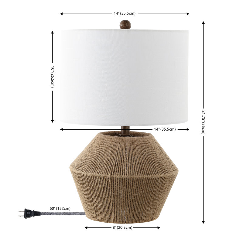 Lampe de table en résine Abraya