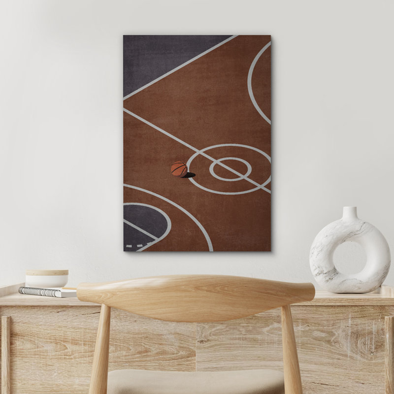 Décoration de salle de sport rustique brun foncé, Toile tendue, H 18 po x l 12 po