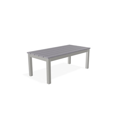 Table basse d'extérieur 24 po x 48 po en polymère rustique