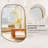 Huldrik Asymmetrical Irregular Bathroom Vanity Mirror | Stainless Steel Frame-898180404-898180402