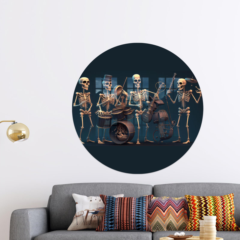 Décoration en verre pour salle de musique ou grotte d'homme avec un squelette abstrait unique en fait un cadeau idéal pour les demoiselles d'honneur ou les amateurs d'art