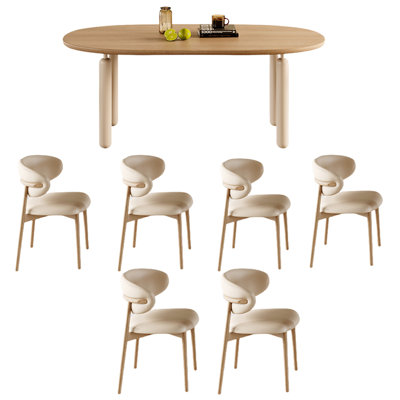 Oval dining table sets