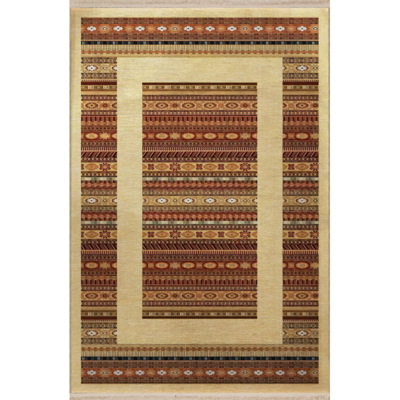 Yazlin Moroccan Indoor / Outdoor Rug, Rectangle 4'8" x 6'7"