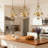 Kewaunee 3 - Light Drum Urn Kitchen Island Pendant Light with Glass Shade-1753201614