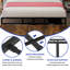 Lit de rangement rembourré Denitta avec ports USB et bande RVB