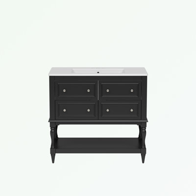 Ensemble de meuble-lavabo avec lavabo et 4 tiroirs