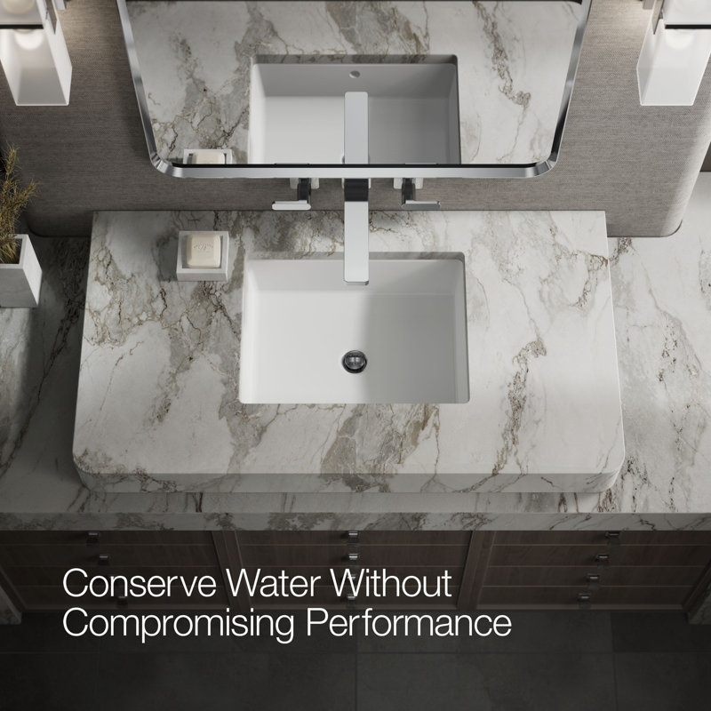 Parallel Wall-Mount Bathroom Sink Faucet Trim, Polished Chrome