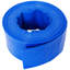 Tuyau de lavage à contre-courant de 3 po x 50 pi, tuyau d'évacuation d'eau plat renforcé en PVC renforcé bleu pour pompe de filtre de piscine, avec 2 pinces