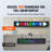 Programmable LED Sign, P10 Full Colour LED Scrolling Panel, DIY Custom Text Animation Pattern Display Board, WIFI USB Control Message Shop Sign for Store Business Party Bar Advertising 52"x8"