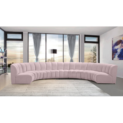 Canapé modulaire en velours Infinity