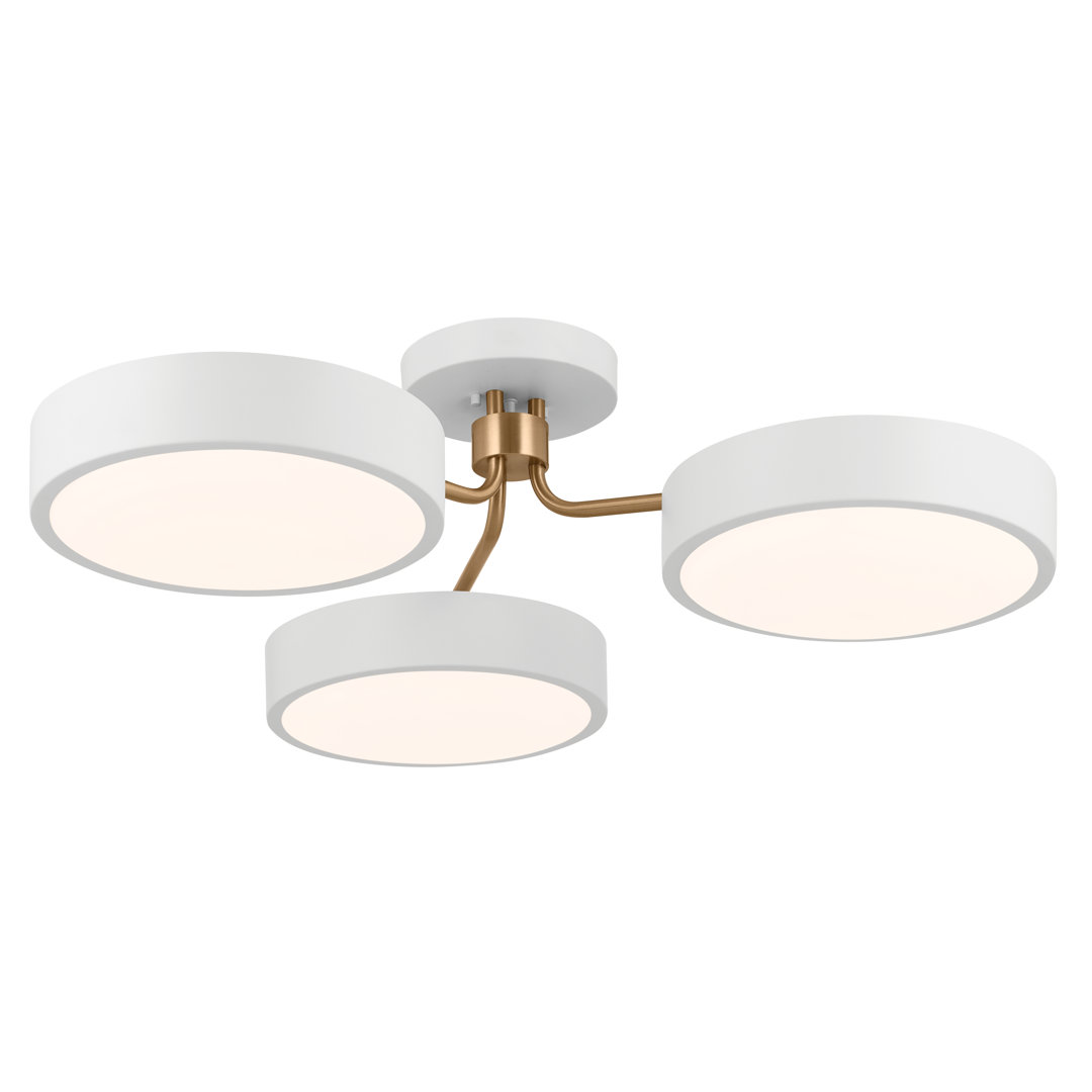 LED Semi Flush Mount Orren Ellis Fixture 