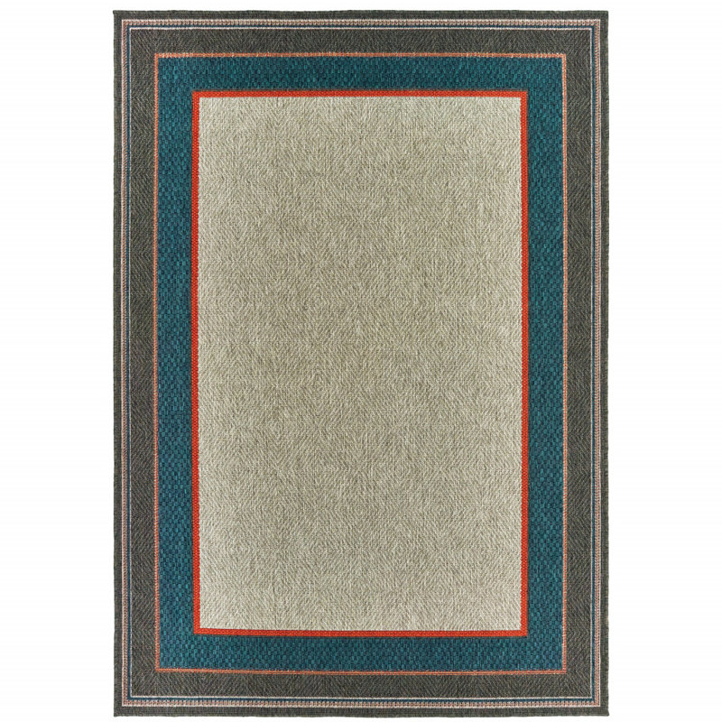 Izola Oriental Indoor / Outdoor Rug, Rectangle 9'10" x 12'10"