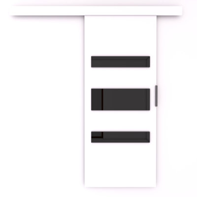 Lize Sliding Door White and Black