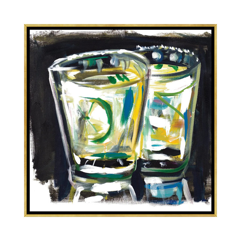 Margarita II, H 12 po x l 12 po x P 1,5 po, Cadre doré