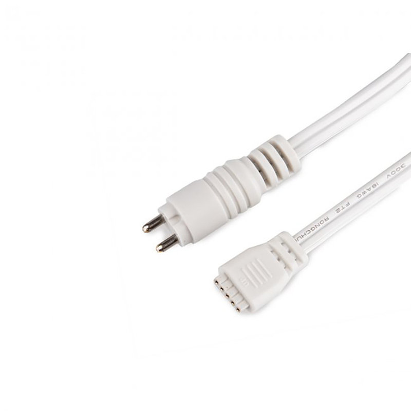 Accessoire de connecteur d’éclairage pour ruban armoires invisiled, H 24 po x l 1,3 po x P 1,3 po, Blanc