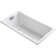 Tea-for-Two 60" x 32" Drop In Whirlpool Porcelain Enameled Cast Iron Bathtub with Heater