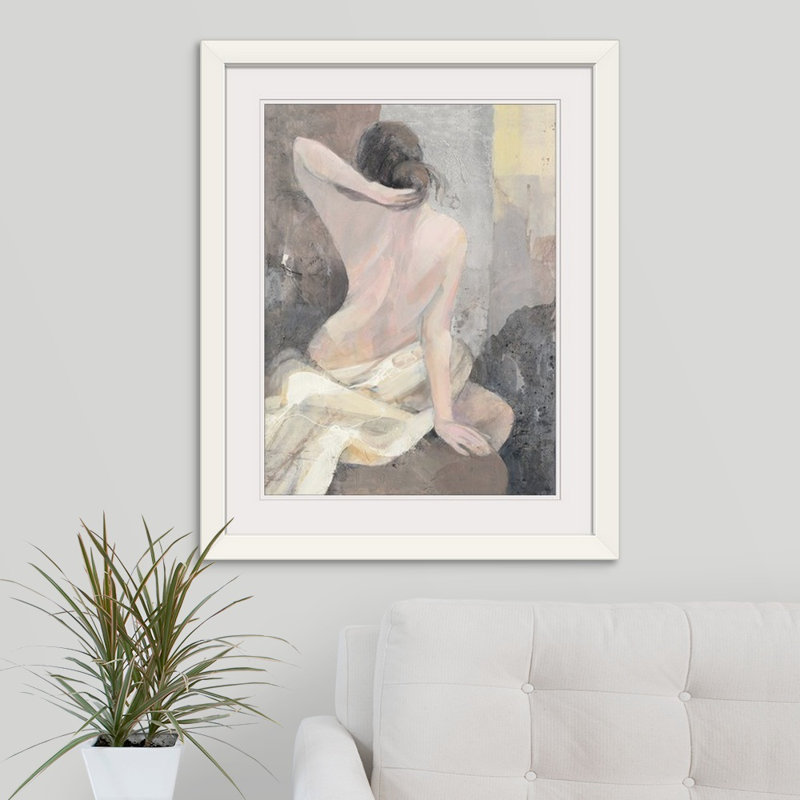 « i »» albena hristova,, reproduction d’art After the Bath, l 44 po x P 35 po x H 1 po, Cadre blanc