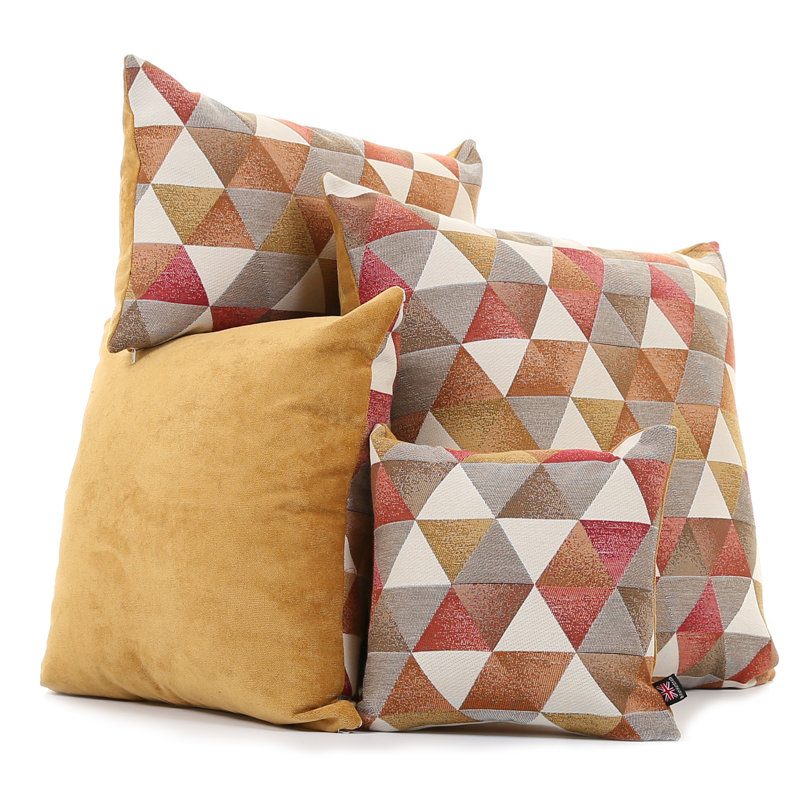 Amaryllis Geometric Square Cushion, Large