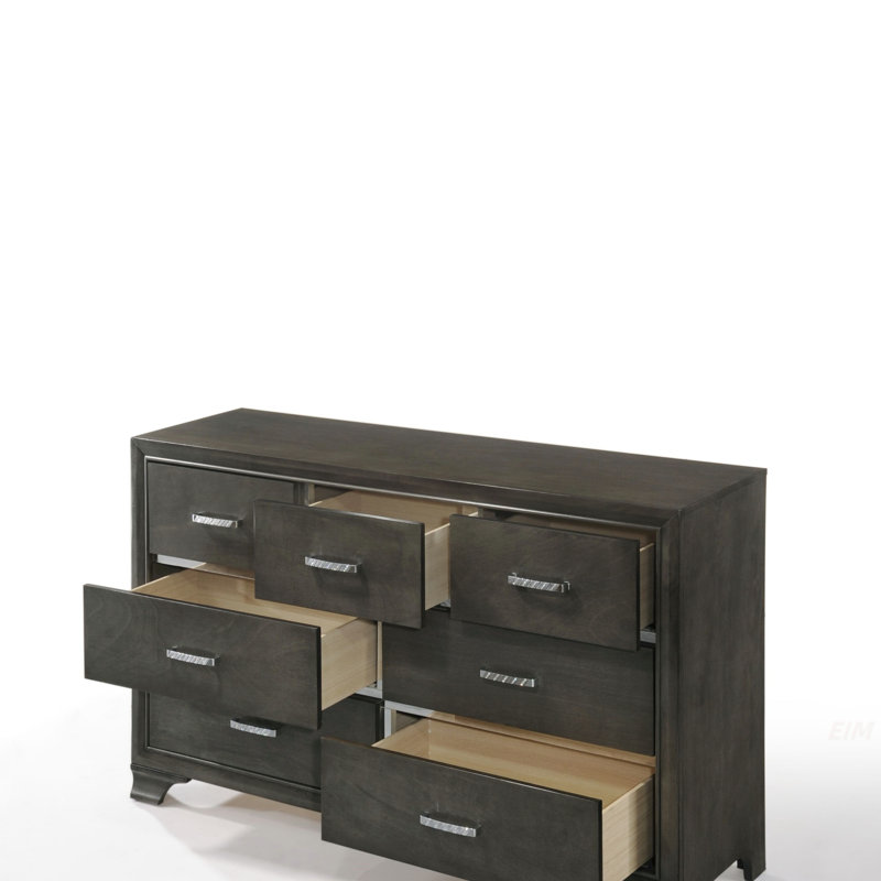 Commode Carine II à finition grise (Commode)