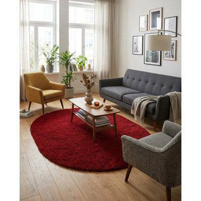 Tapis rouge cerise Angeline