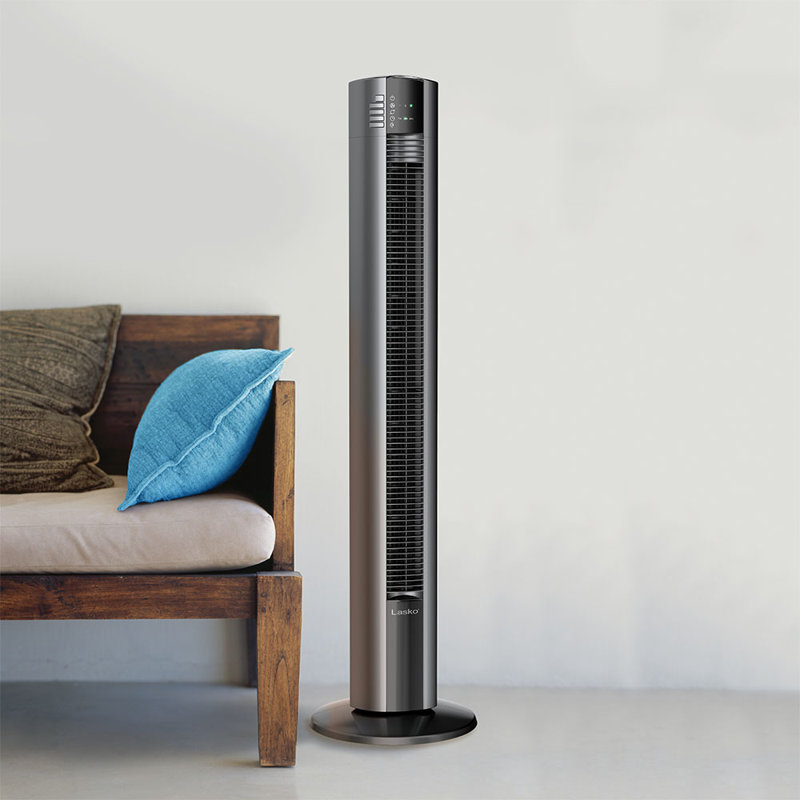Lasko T48312 48 Inch Portable 3 Speed Oscillating Tower Fan w/ Nighttime Setting