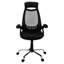 Chaise de bureau contemporaine - réglable en hauteur et pivotante, ergonomique, filet noir, métal, pour une utilisation quotidienne confortable Hauteur ergonomique, correction de la posture