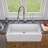 35.88'' L Single Bowl Fireclay Kitchen Sink-44657012