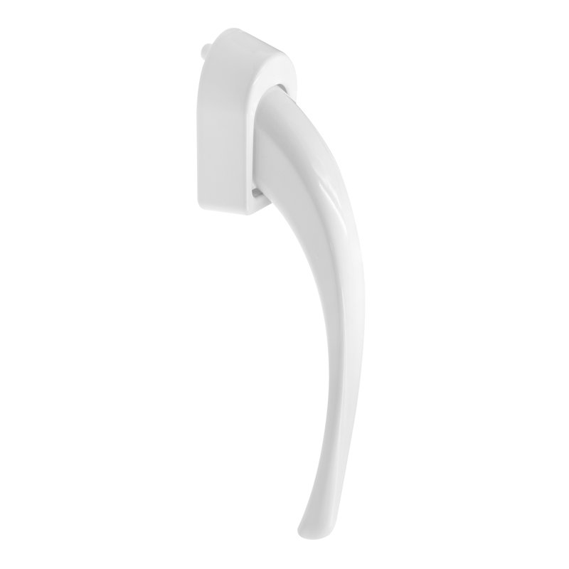 Ensemble de poignées de porte et de moustiquaire avec loquet intérieur, gâche et vis Prime-Line, Blanc