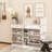 Modern Shoe Cabinet With 4 Flip Drawers, Multifunctional 2-Tier Shoe Storage Organizer With Drawers, Free Standing Shoe Rack For Entrance Hallway-1559950014