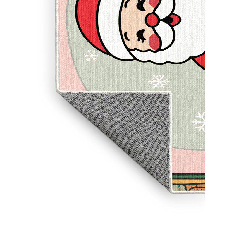 Tapis de Noël hiver lavable Ginza Six, Rectangulaire 2 pi x 3 pi