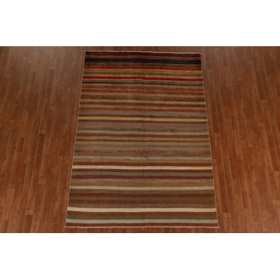 One-of-a-Kind 5'6'' X 8'0'' New Age Wool Area Rug in