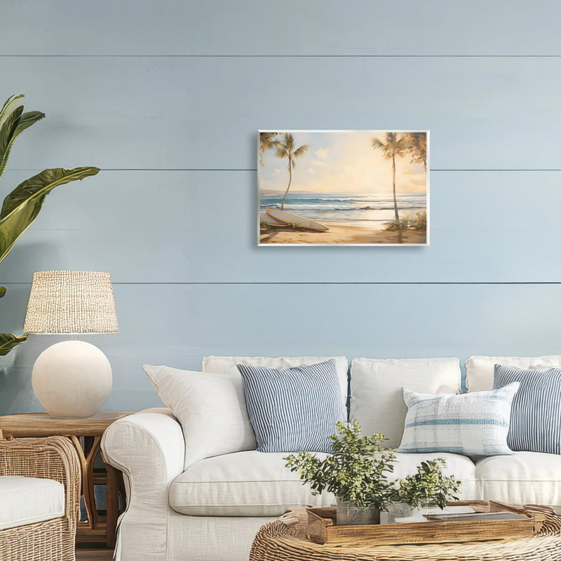 «Warm Sunshine on Beach», art mural par Arlington Prints, H 10 po x l 15 po