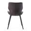 Chaise d'appoint rembourrée Moira en brun foncé