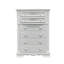 Commode 5 tiroirs Flora, finition blanche-1950077370