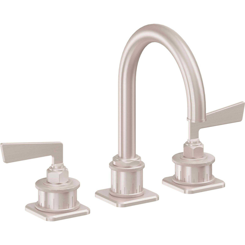 Steampunk Bay 8" Widespread Lavatory Faucet, Satin Nickel