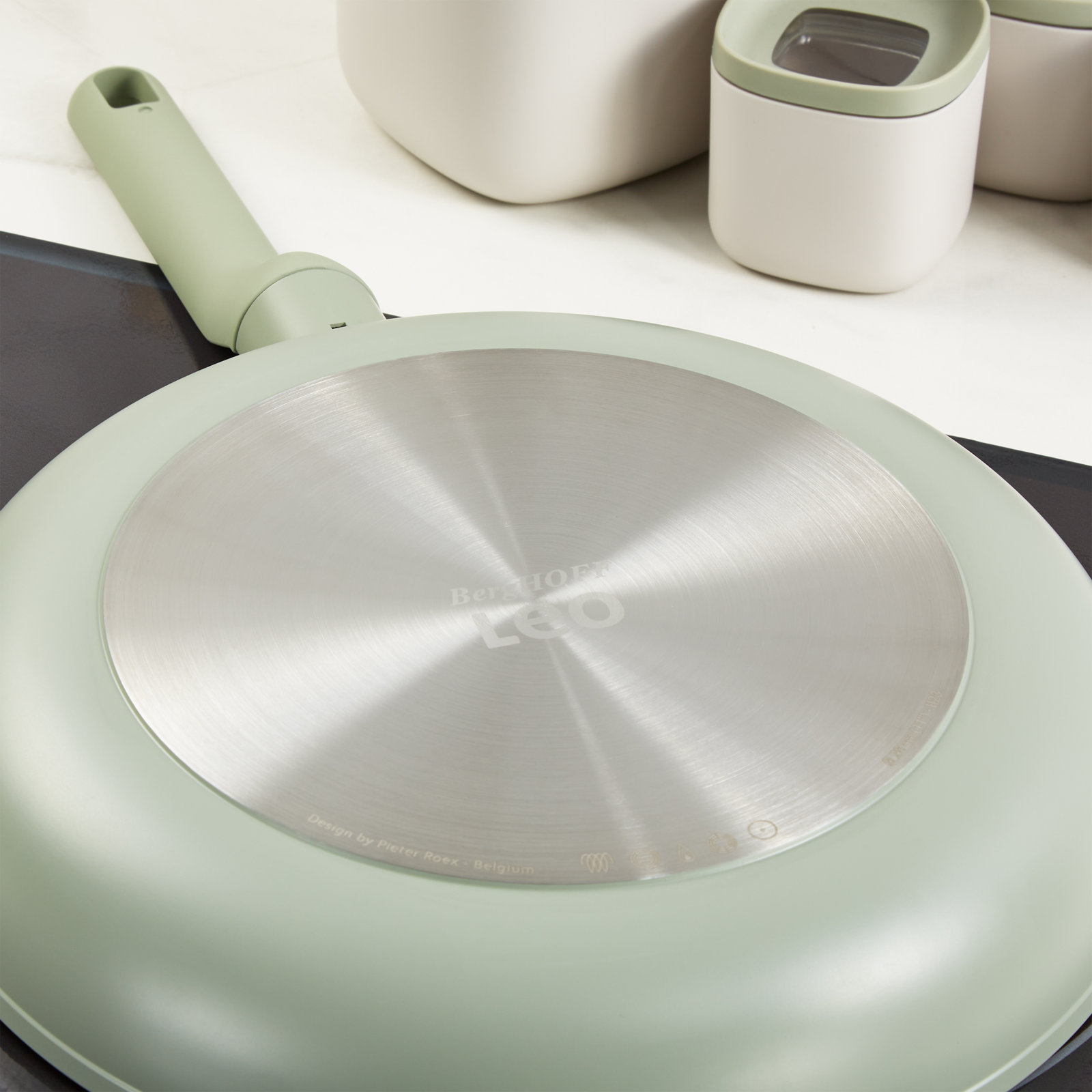 BergHOFF Leo Balance Non-stick Ceramic Frying Pan, Recycled Aluminum, 12.5", Green