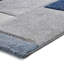 Bahnu area rug Machine Woven Rectangle Grey/Blue