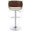 Tabouret de bar réglable écru et chrome-697643372