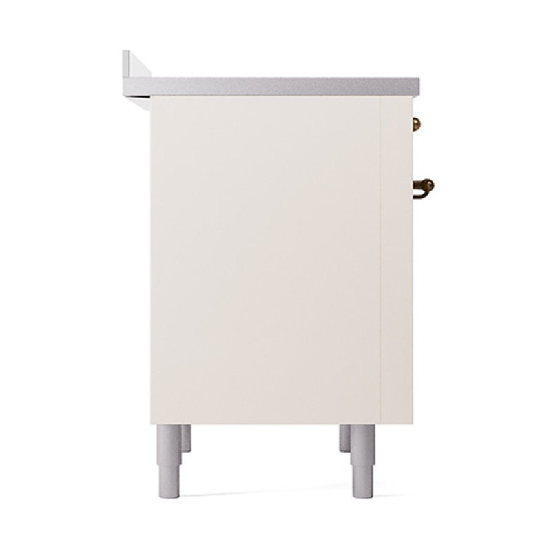 ILVE Nostalgie II Noblesse 36 in Induction Range, Antique White/Bronze