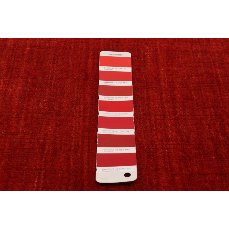 Kashkuli Gabbeh Red Rug 4'3" x 5'10"