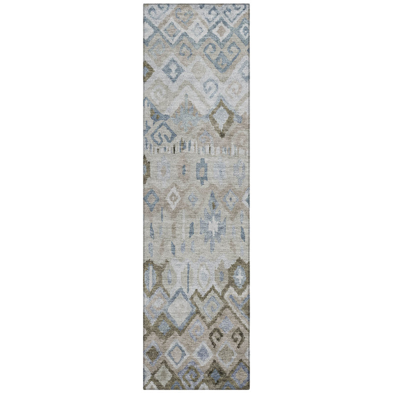 Machine Washable Indoor/Outdoor Chantille ACN2303 Casual Rug, Runner 2'3" x 7'6"