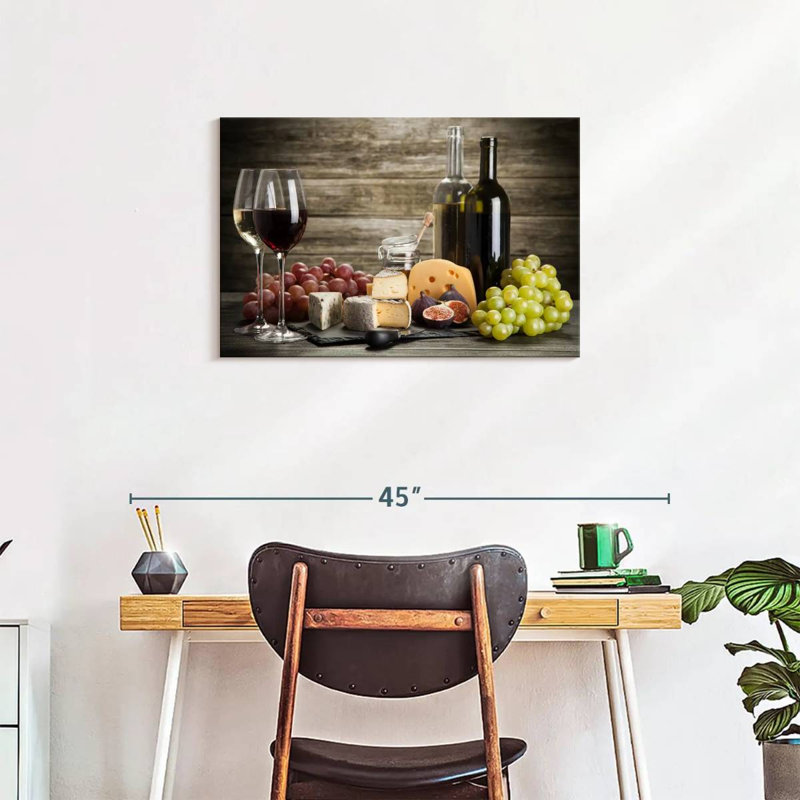 Yarlin Wine And Cheeses, 20" H x 30" W