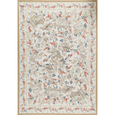 Aubusson Renaissance Wool Oriental Area Rug