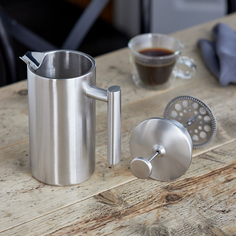 Stellar Coffee, Cup Double Walled Matt Cafetiere, 16cm H x 11cm W x 23cm L, 0.9 Litres