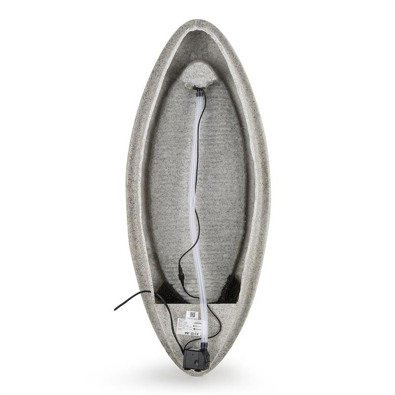 Weather Resistant Wall Base Fountain with Light